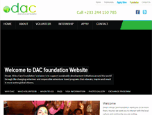 Tablet Screenshot of dreamafricacarefoundation.org